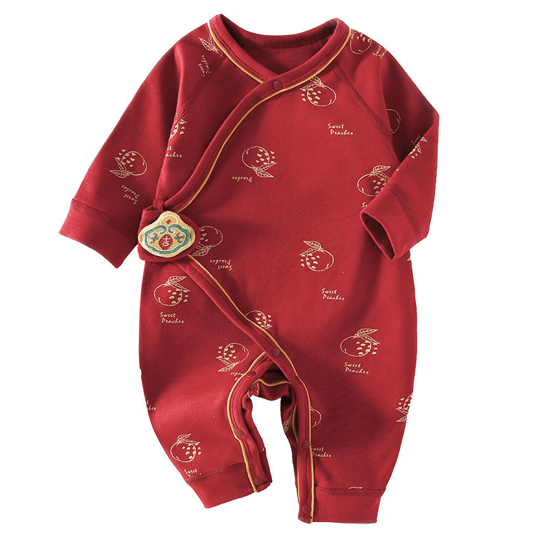 Novorođenački jumpsuit, 100% pamuk, dugi rukavi, jednodijelno zatvaranje, unisex, za proleće, jesen i zimu