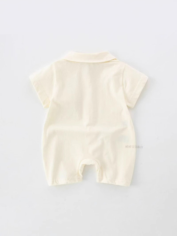Bebin ljetni romper s kratkim rukavima, unisex, tanak pamuk, 91-95% pamuka (62587)