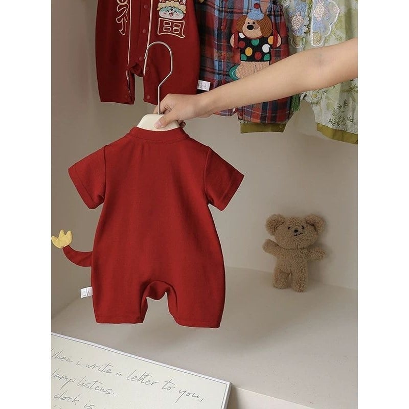 Bejbi pamučni ljetni kombinezon, novorođenče, unisex, kratki rukavi, tanko tkivo