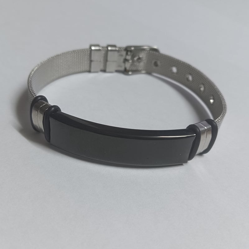 Jetme karkötő pár számára, rozsdamentes acélból, hálós szíj, elektroplatizálás, személyre szabott gravírozás, nyár 2025