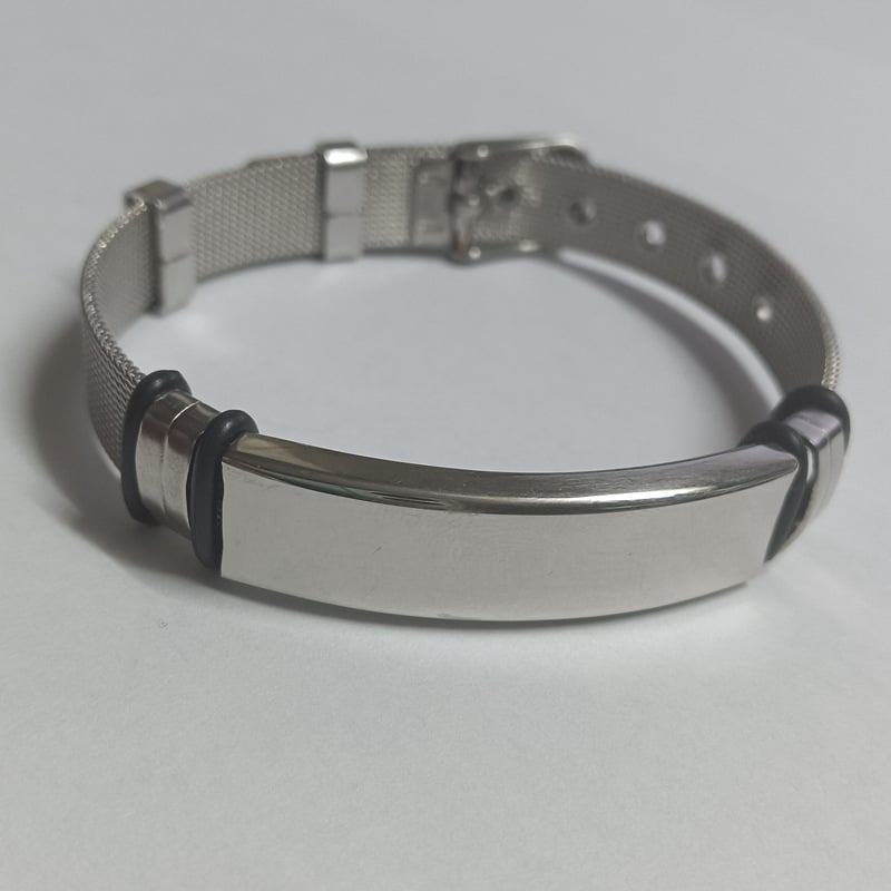 Jetme karkötő pár számára, rozsdamentes acélból, hálós szíj, elektroplatizálás, személyre szabott gravírozás, nyár 2025