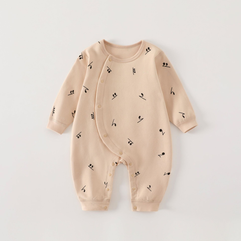 Combinezon pentru nou-născuți din bumbac, fără cusături, cu mâneci lungi, pentru toate sezoanele, 100% bumbac, unisex