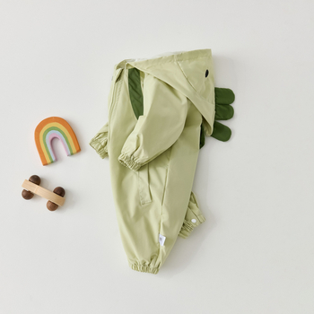 Salopetă pentru bebeluți cu glugă (100% poliester; fermoar; primăvară/toamnă; unisex; pentru nou-născuți 0–12 luni)