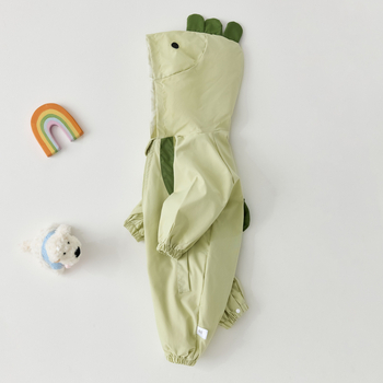 Salopetă pentru bebeluți cu glugă (100% poliester; fermoar; primăvară/toamnă; unisex; pentru nou-născuți 0–12 luni)