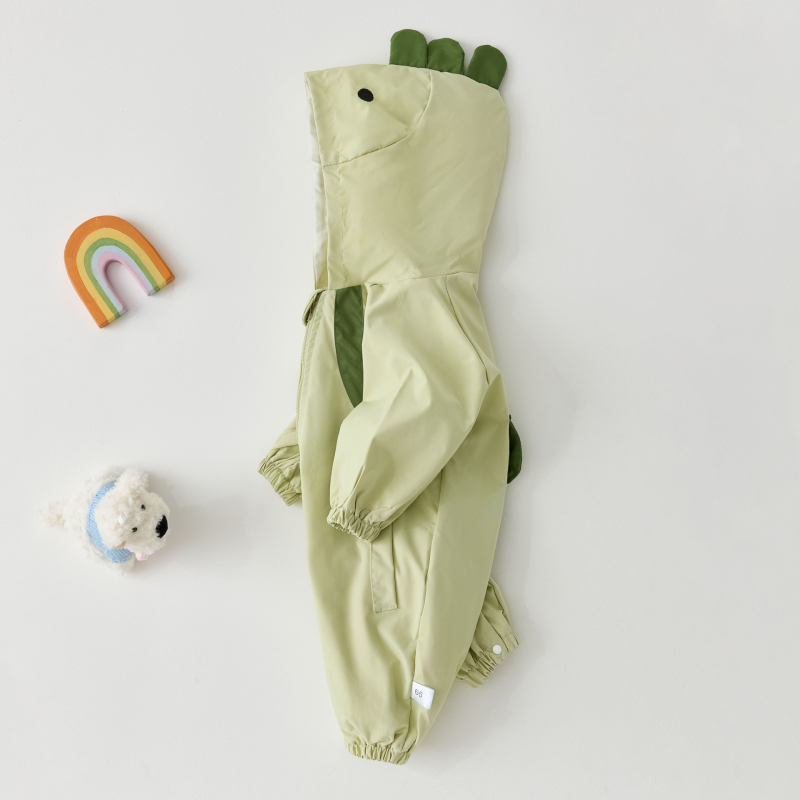 Salopetă pentru bebeluți cu glugă (100% poliester; fermoar; primăvară/toamnă; unisex; pentru nou-născuți 0–12 luni)