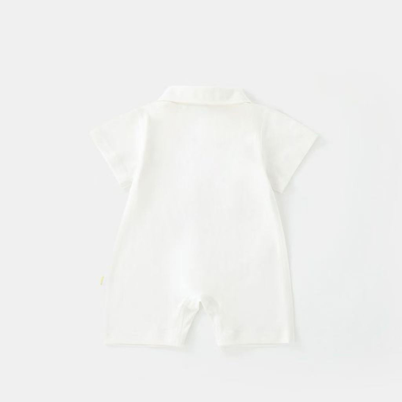 Romper pentru nou-născuți băieți, din bumbac 75%, mâneci scurte, stil coreean, vară