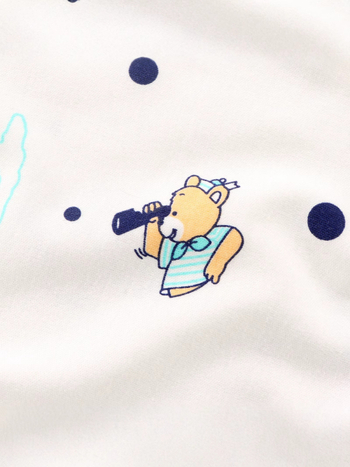 Salopetă unisex pentru nou-născuți, din bumbac 100%, mânecă lungă, închidere cu nasturi în față