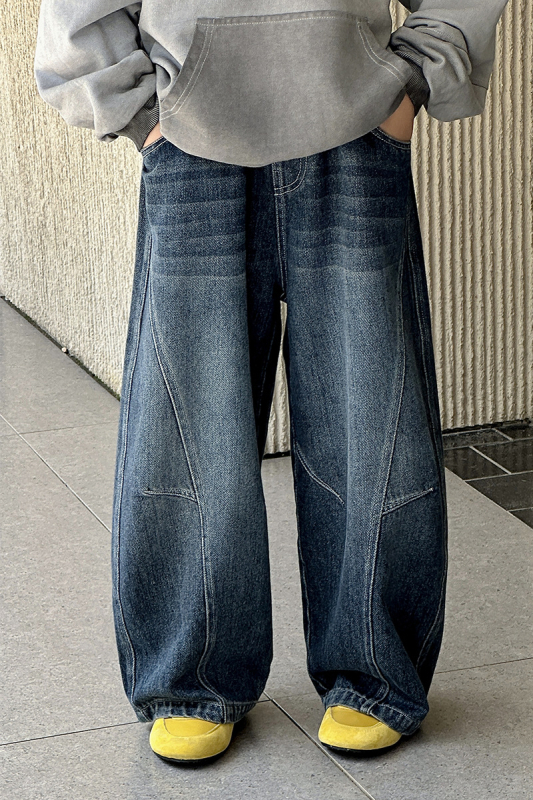 Traperice za dječake, denim, pamuk 70%, srednji pojas, ravni kroj