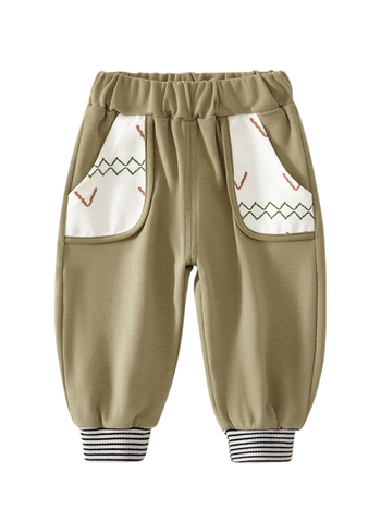 Gyerekeknek 100% pamutból készült nadrág, rajzfilm minta, K-stílus, 1–3 éveseknek, őszi 2024