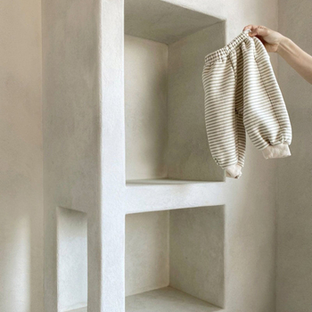 Pantaloni casual copii stil coreean, din bumbac cu fleece, cu dungi, iarnă, talie medie cu elastic, pentru copii 1–3 ani