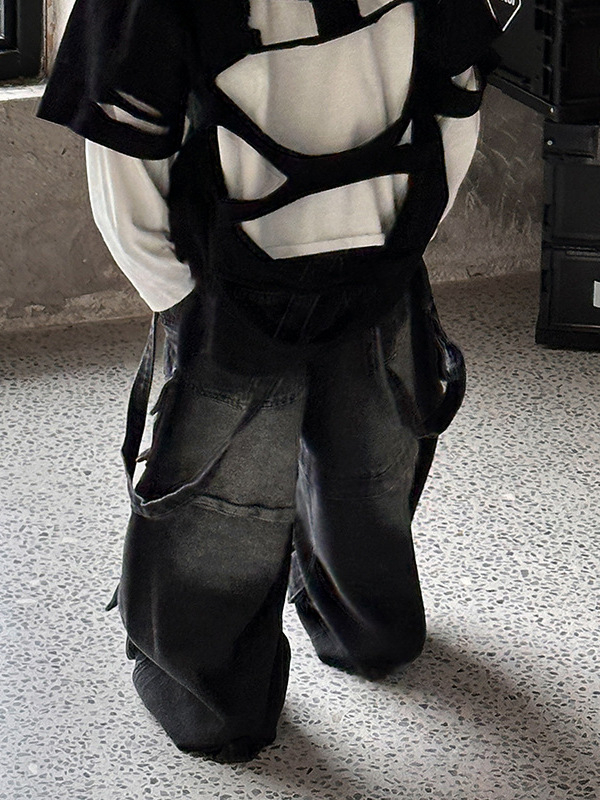 Fiúknak szóló koreai stílusú farmer, 62% pamut, középmagas derekú, elasztikus derékrész, enzimes mosás, puha felület