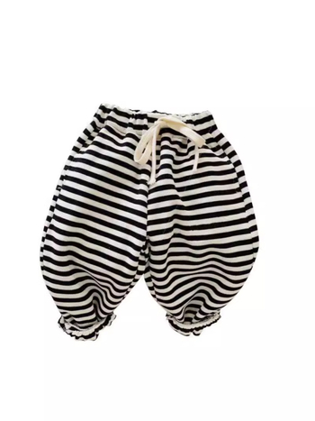 Pantaloni sport pentru copii, poliester în dungă, lejeri, unisex, talie medie cu bandă elastică, pentru primăvară și toamnă