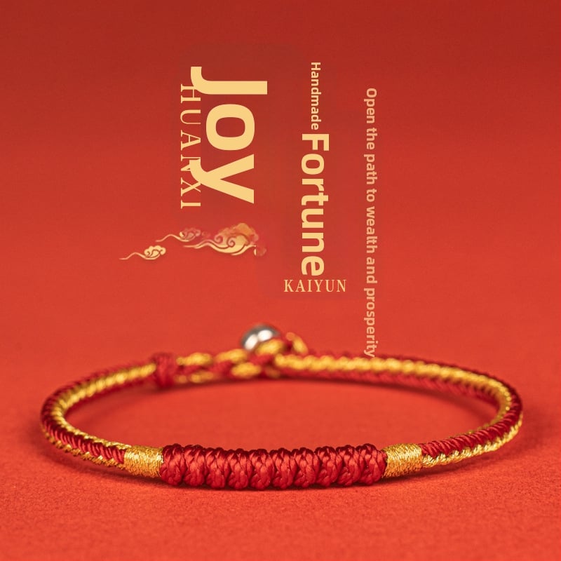 Brățară cu nod diamant pentru anul nașterii, împletită manual, unisex, design original