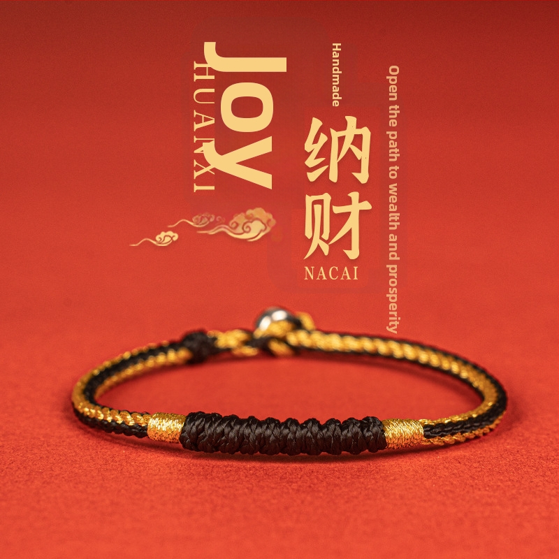 Brățară cu nod diamant pentru anul nașterii, împletită manual, unisex, design original