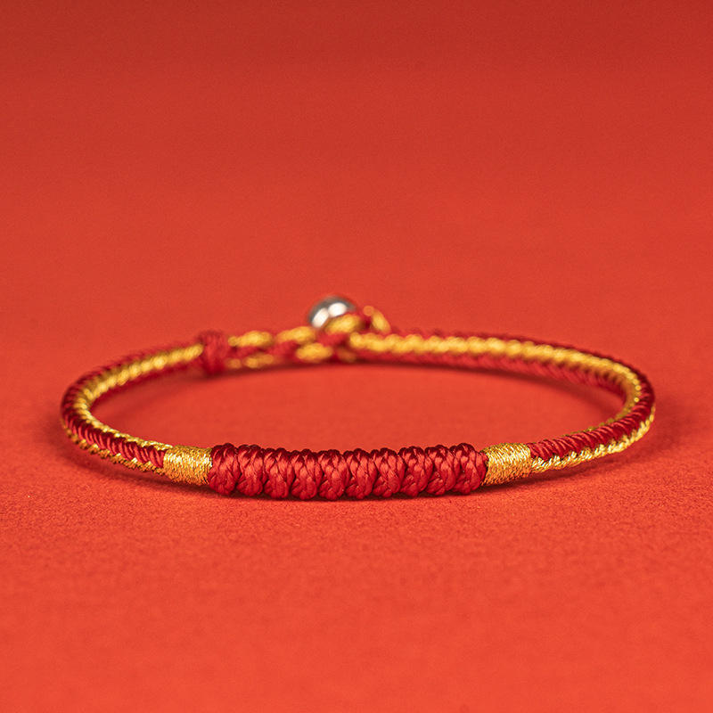 Brățară cu nod diamant pentru anul nașterii, împletită manual, unisex, design original