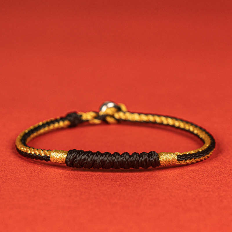 Brățară cu nod diamant pentru anul nașterii, împletită manual, unisex, design original