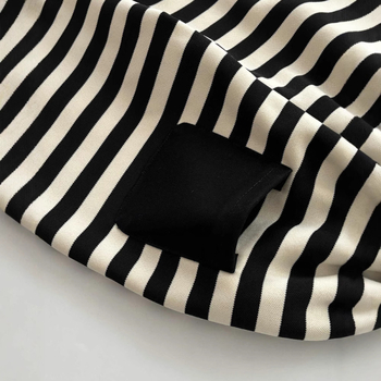 Pantaloni de iarnă pentru copii – căptușeală din fleece, în dungi, casual, unisex (Poliester 95%, talie medie, iarnă)