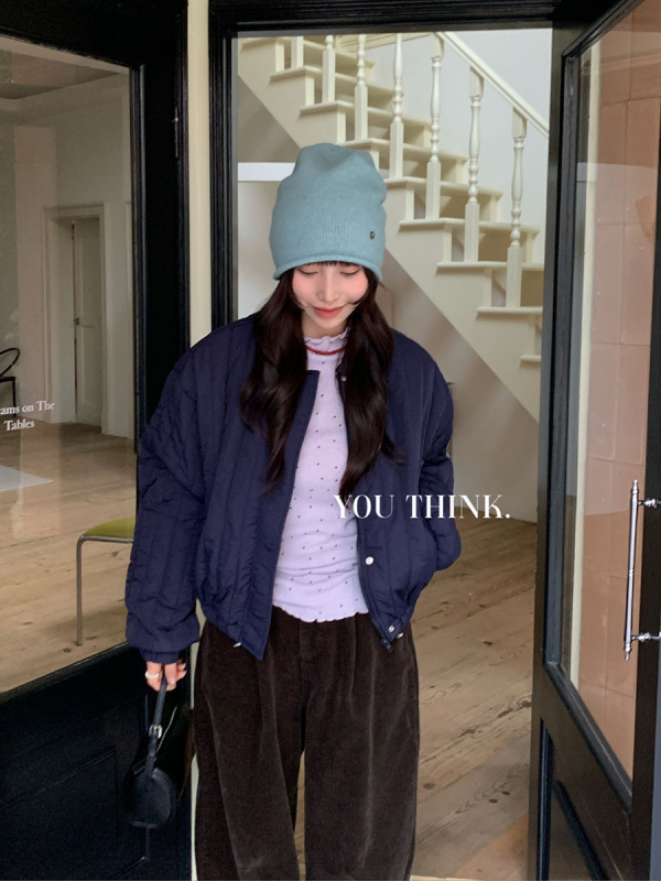 You Think Thirteen Lines pamuk kardigan sa zipom, debeli zimski casual stil japansko-korejski stil