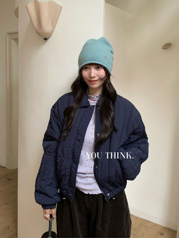 You Think Thirteen Lines pamuk kardigan sa zipom, debeli zimski casual stil japansko-korejski stil