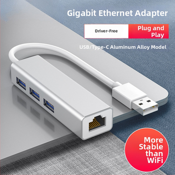 USB-C Ethernet adapter SZ-USBWK, gigabites Ethernet USB-n keresztül