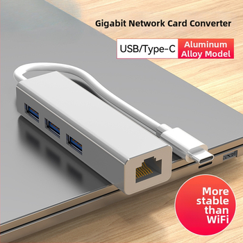 USB-C Ethernet adapter SZ-USBWK, gigabites Ethernet USB-n keresztül