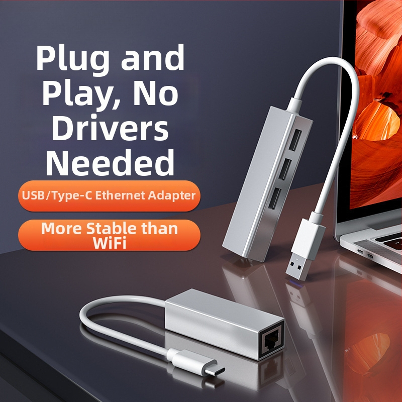 USB-C Ethernet adapter SZ-USBWK, gigabites Ethernet USB-n keresztül