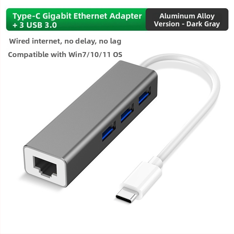USB-C Ethernet adapter SZ-USBWK, gigabites Ethernet USB-n keresztül