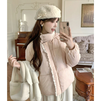 Női pamut töltött dzseki, poliészter külső anyag, cipzár, karcsú szabás, hosszú ujjú