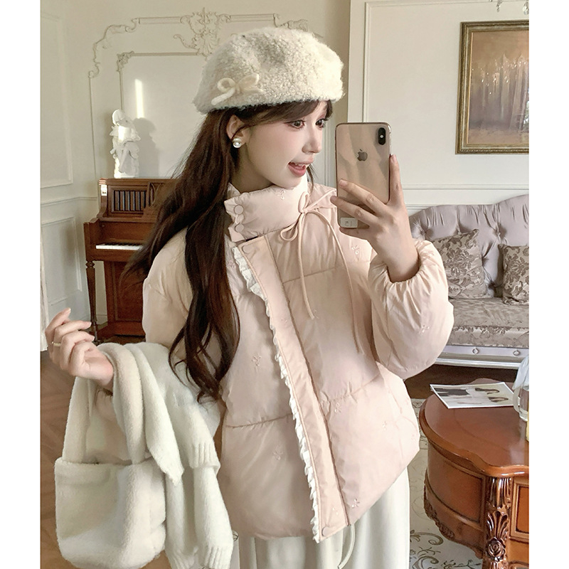 Női pamut töltött dzseki, poliészter külső anyag, cipzár, karcsú szabás, hosszú ujjú