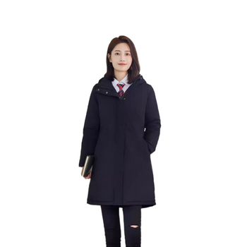 Parkas s pamukom punjenjem, slim fit, kapuljača, zatvarač, debela tkanina