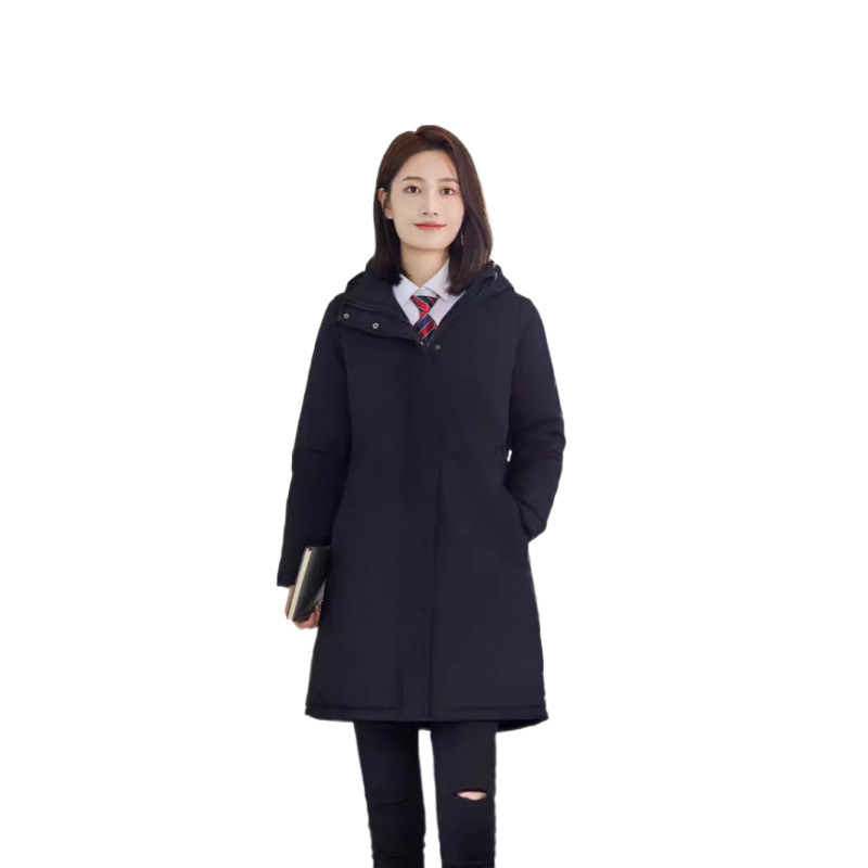 Parkas s pamukom punjenjem, slim fit, kapuljača, zatvarač, debela tkanina