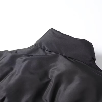 Ready stock kratka jakna sa zipom, stojeći ovratnik, punilo poliester-pamuk, jednobojna tkanina