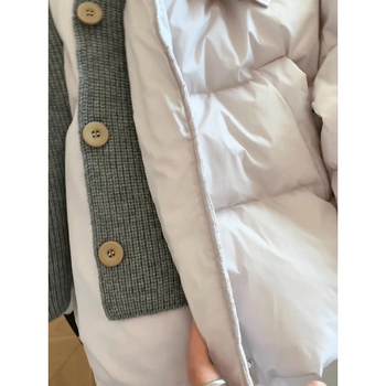 Jakna od pamuka s pletenim detaljima, dugi rukavi, duljina 50–65 cm, punilo: poliester-pamuk