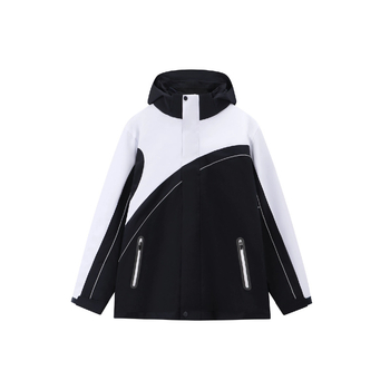 Ziemas–pavasara–rudens 3-in-1 skolas uniformas jaka komplekts – vējaizturīgs un ūdensnecaurlaidīgs, noņemama kapuce, rāvēslēdzējs priekšā, unisex, mīksts poliesters