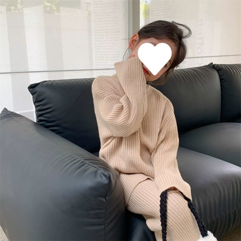 Detský zimný pletený sveter s vysokým golierom, korejský štýl, dlhé rukávy, novorodenci 0–1 rokov