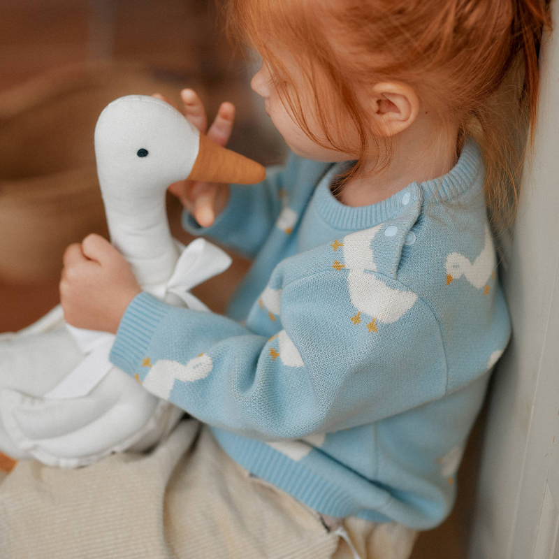 Gyermek pulóver, skandináv stílus, uniszex, 100% pamut, 1–3 éveseknek, ősz 2025