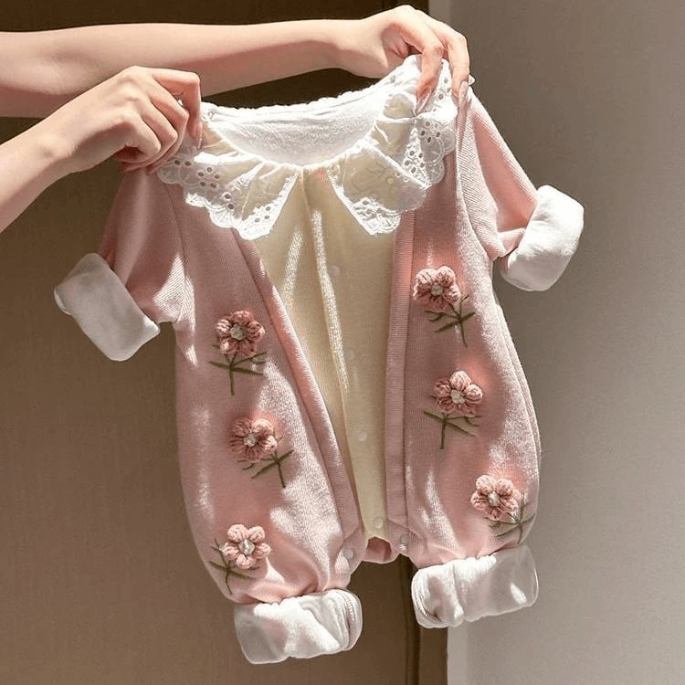 Pamutból készült uniszex rövidujjú overál csecsemőknek és kisgyerekeknek, pulóver-stílus, koreai dizájn