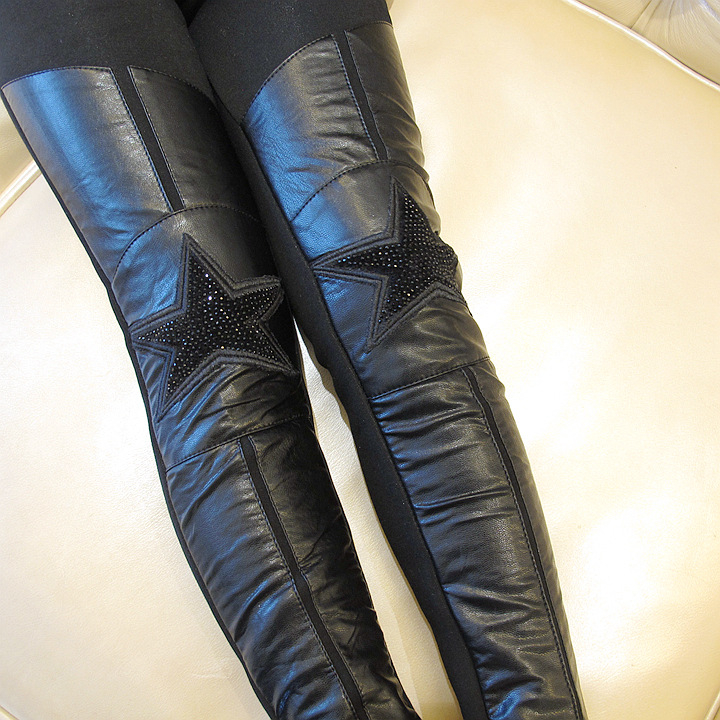 Koreai stílusú pamut leggings lányoknak, középmagas derekú elasztikus derékpánttal, 85% pamut, őszi-téli időszakra, 8 év feletti gyermekeknek