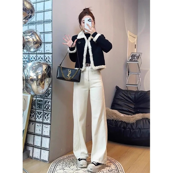 Női pamut tömött kabát imitált selyem-pamut töltettel, hosszú Ujjú, V-nyakú, vastag, szűk fazon, egyszínű