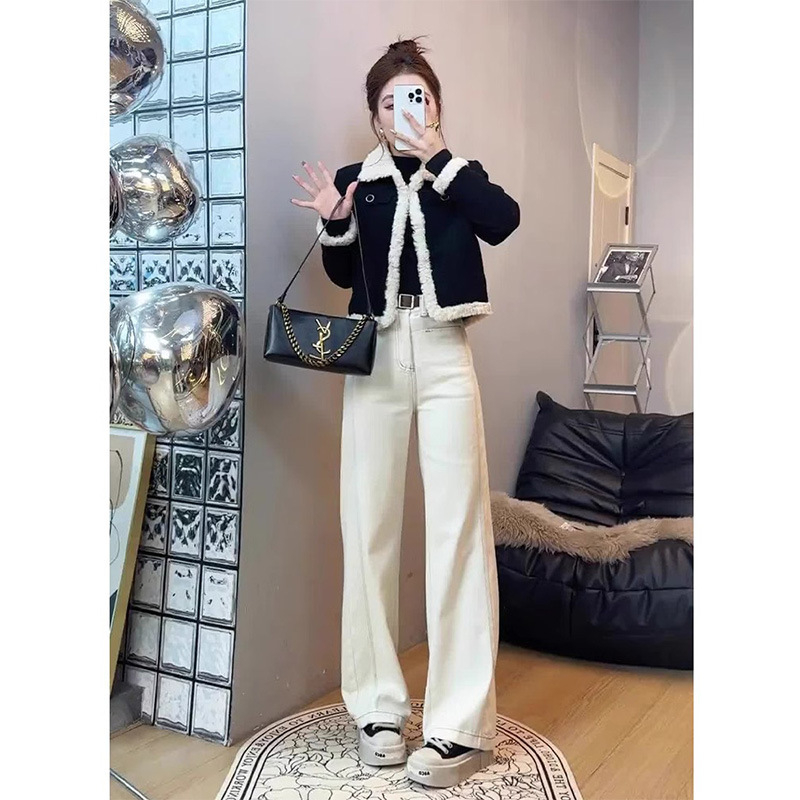 Női pamut tömött kabát imitált selyem-pamut töltettel, hosszú Ujjú, V-nyakú, vastag, szűk fazon, egyszínű