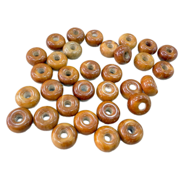 Brățară cu stil vintage, unisex, mărgele cilindrice, șlefuire și lustruire, 26 bucăți, primăvară 2025