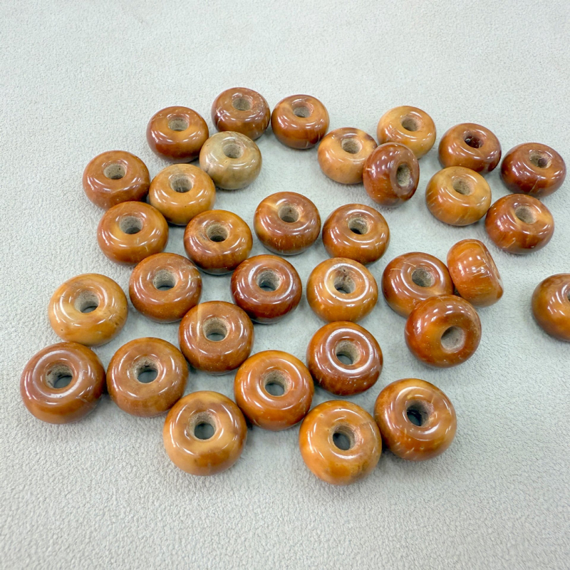 Brățară cu stil vintage, unisex, mărgele cilindrice, șlefuire și lustruire, 26 bucăți, primăvară 2025