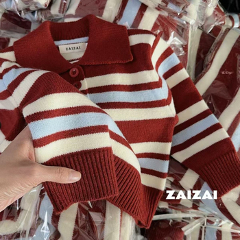 Bērnu polo stila džemperis ar apkakli, korejiskais stils, garās piedurknes, mīksts audums, 30% poliestera