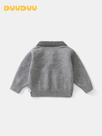 Bērnu adīts džemperis korejiskā stilā, 1–3 gadiem, silts biezs audums no akrila maisījuma, garās piedurknes, V veida kakla izgriezums