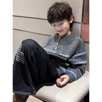 Bērnu džemperis, garas piedurknes, apaļš kakls, 100% poliesters, mīksta apstrāde