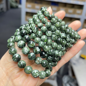 Narukvica Jingde od kristala zmaja, efekt zmajeve ljuske, okrugle perle, ženski jednostavan geometrijski stil