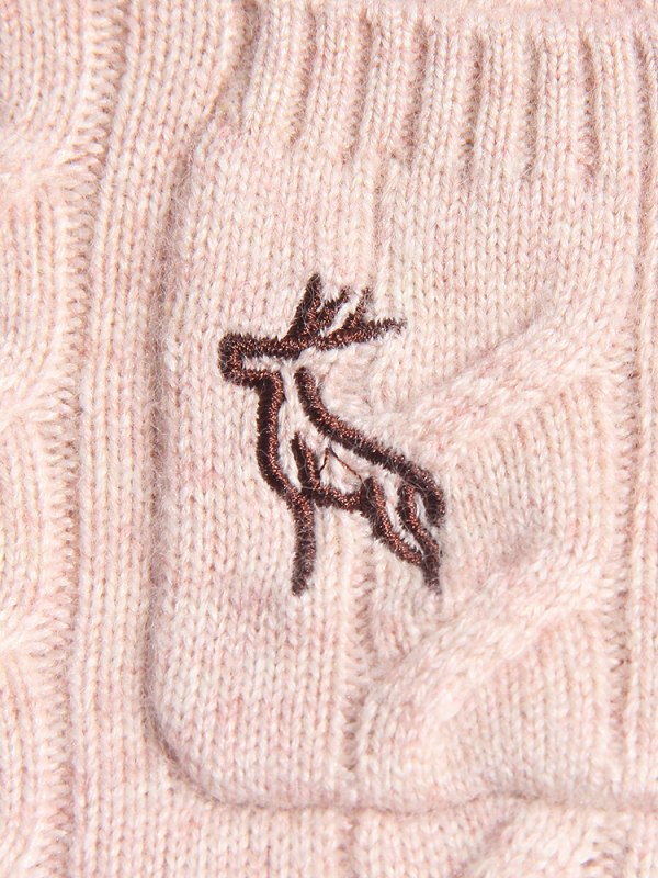 Dječji kašmir džemper Lamb Jumping – debeo i topao, dugi rukavi, okrugli ovratnik, pulover stil