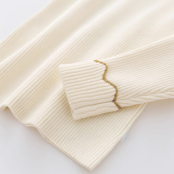 Dječji džemper, 100% pamuk, dugi rukavi, jednobojna boja, za djecu 1–3 godine, jesen-zima