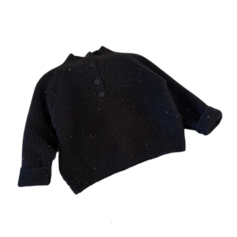 Dječji pulover s okruglim izrezom, korejski stil, mekana tkanina, dugi rukavi, proljeće 2025