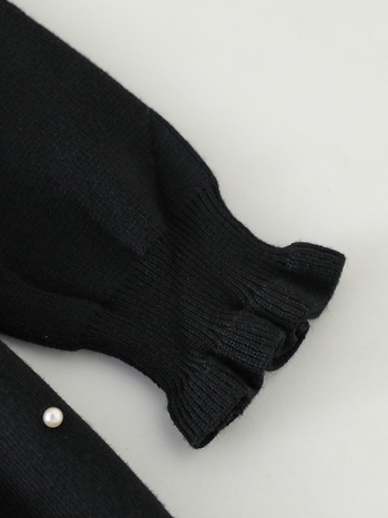 Dječja pletena haljina-sviter s perlicama, okrugli ovratnik, dugi rukavi, viskozna 50%, uzrast 3–8 godina